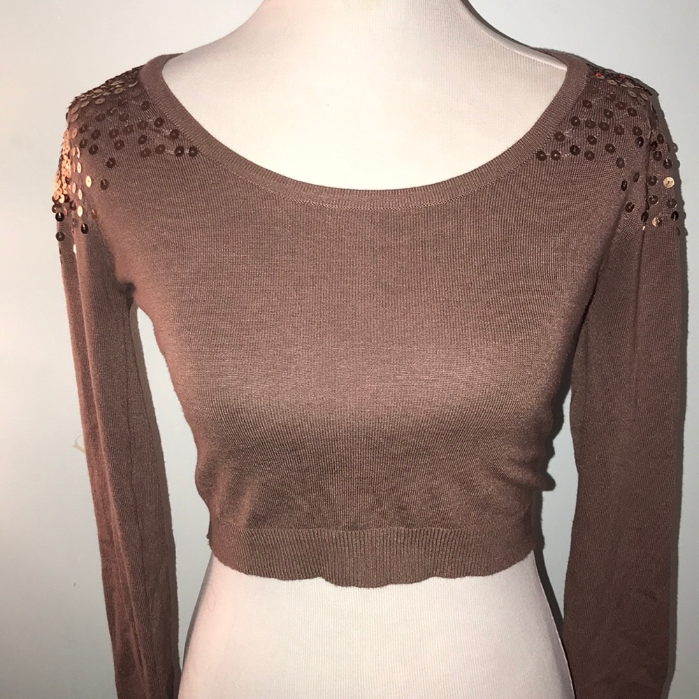 Tan crop top